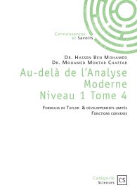 Au-delà de l’Analyse Moderne - Tome 4